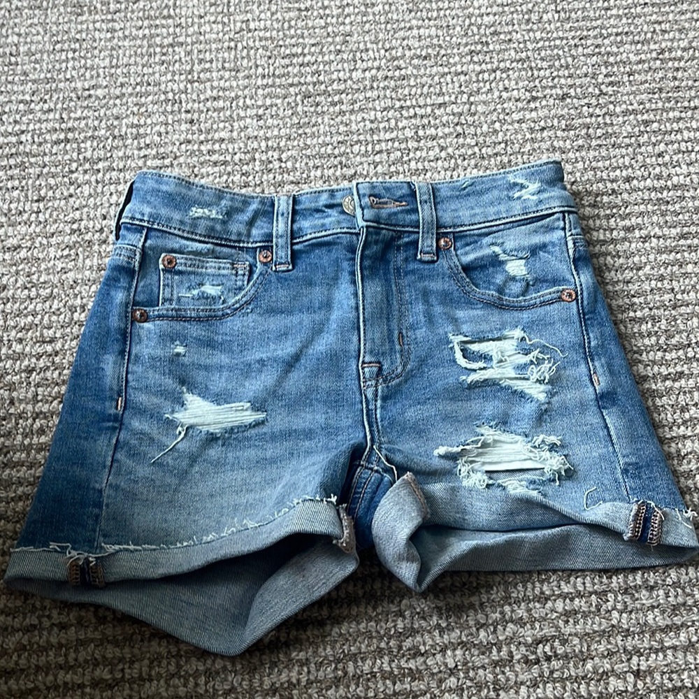 High rise shortie American eagle shorts size 00